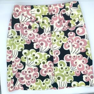 Ann Taylor Loft Petites skirt women’s size 4p graphic flower print